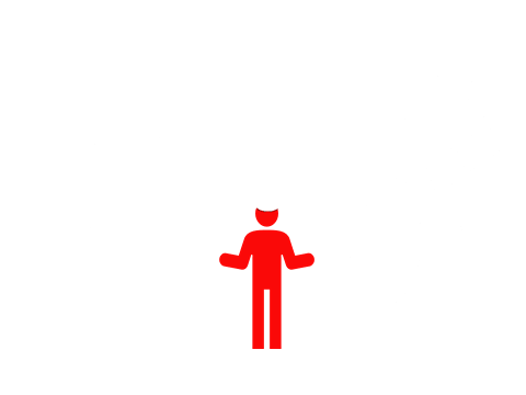 A central figure in red, surrounded by icons representing various concepts: a clipboard with a certificate, handshake, a person teaching a group, and stacked books. Graphs with upward trends with data points flank the central figure on both sides