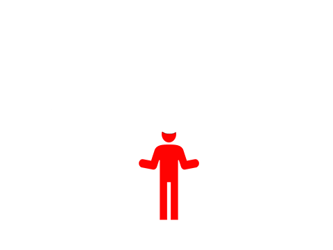  A red figure with a graduation cap stands amidst graphs, DNA symbols, a mortarboard icon, and a bag with a percentage sign, representing data analysis in education, finance, and genetics.